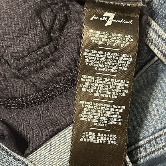 7 For All Mankind Blue Women's Jeans - Picture 8 of 8